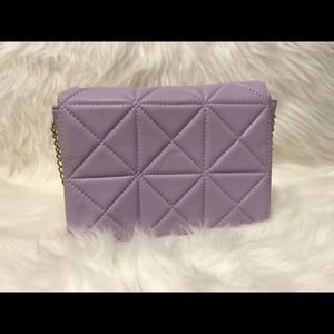 Cute lavender light purple crossbody. Mini purse